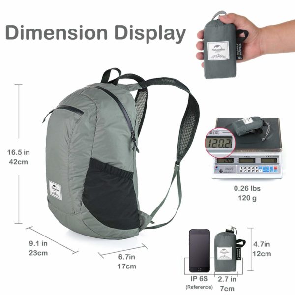 18L Lightweight Waterproof & Foldable Military Navy Backpack