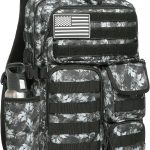 25L Waterproof Tactical Backpack with Laptop Sleeve – Gray Maple Leaf