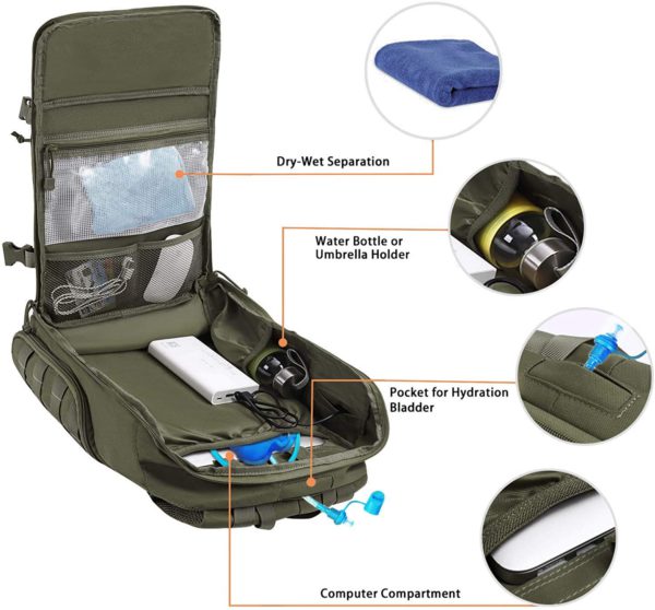 30L Tactical 3 Day Assault Backpack
