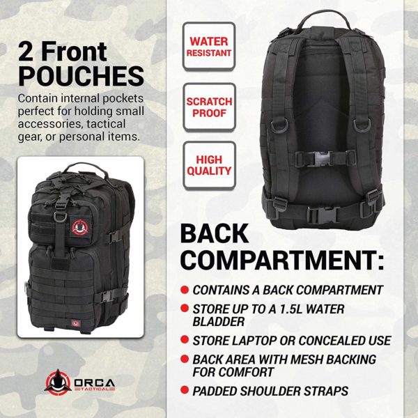 34L Small Tactical Army Survival Backpack