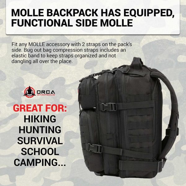 34L Small Tactical Army Survival Backpack