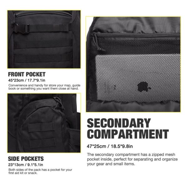 35L Airforce Tactical Backpack for Hiking, Camping & Survival