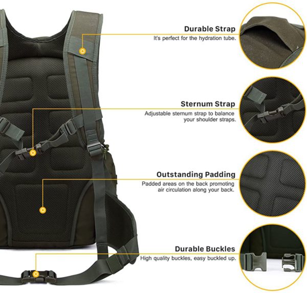 35L Airforce Tactical Backpack for Hiking, Camping & Survival