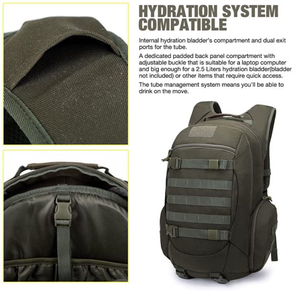 35L Airforce Tactical Backpack for Hiking, Camping & Survival