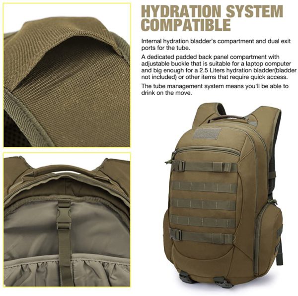 35L Airforce Tactical Backpack for Hiking, Camping & Survival