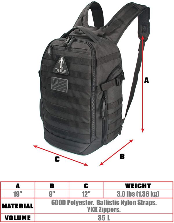 35L Tactical Water Resistant Backpack