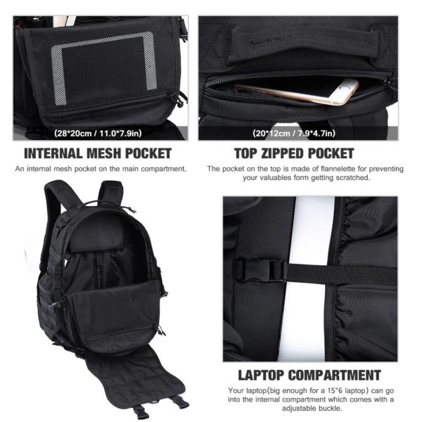 40L Military Hiking Backpack for Camping & Day Walks