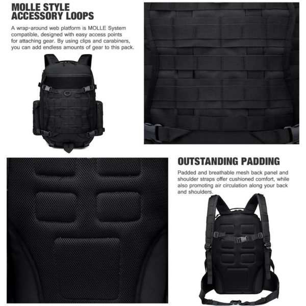 40L Military Hiking Backpack for Camping & Day Walks