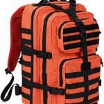 40L MOLLE Tactical Assault Pack, Water-Resistant – Orange Black