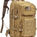 40L MOLLE Tactical Assault Pack, Water-Resistant – Tan
