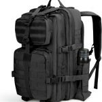 40L MOLLE Tactical Backpack with Bottle Holder – Black