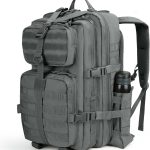 40L MOLLE Tactical Backpack with Bottle Holder – Grey