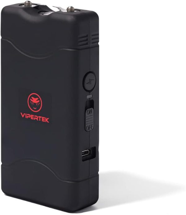 VIPERTEK VTS-880: Portable Stun Gun for Self Defense with Flashlight - Rechargeable and Reliable