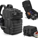 45L Tactical Backpack with Shoe and 17" Laptop Compartment – Black