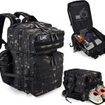 45L Tactical Backpack with Shoe Compartment – Black CP