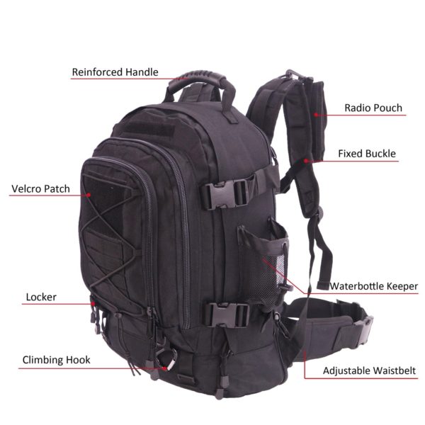 64L Airforce & Military Backpack for Camping & Hiking