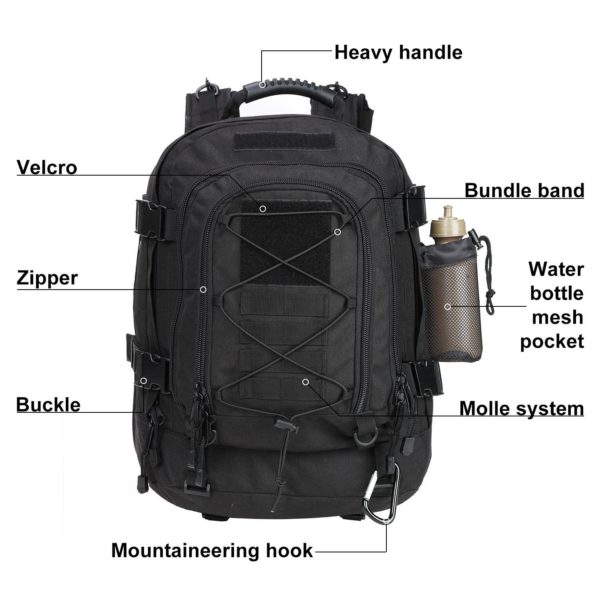 64L Airforce & Military Backpack for Camping & Hiking