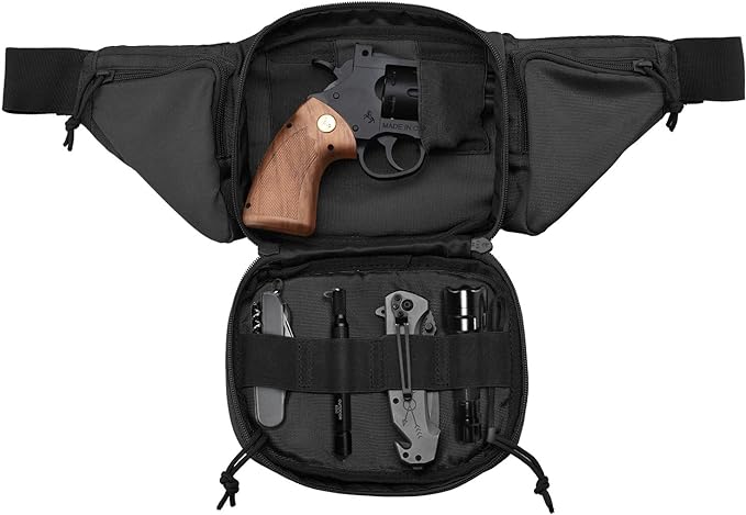Ultimate Stealthy Concealed Carry Fanny Pack Holster - Fits Wide Range of Firearms