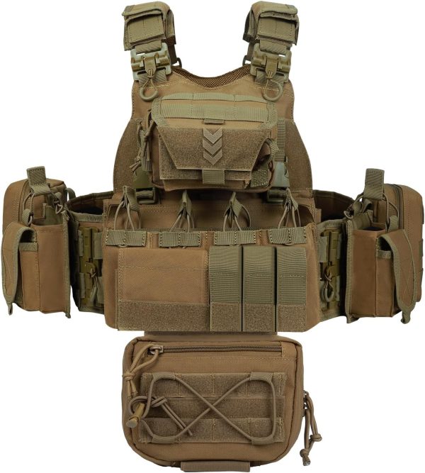 1000d-nylon-molle-training-vest-with-quick-release-tan-1