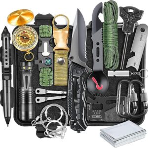 Ultimate 19-in-1 Survival Kit for Men - Perfect Gifts for Outdoor Enthusiasts and Adventurers