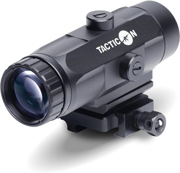 Falcon V1 3X Red Dot Magnifier with Flip-to-Side Mount for Picatinny Rail