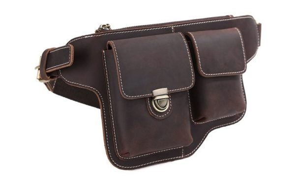 Military Traveling Leather Bag