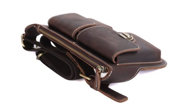Military Traveling Leather Bag