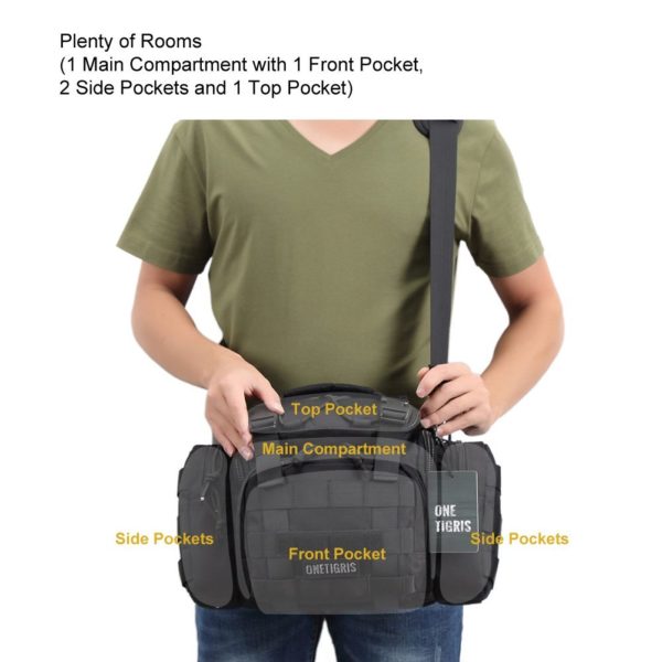 Compact Military Molle Sling Pouch with Shoulder Strap