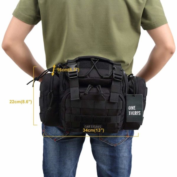Compact Military Molle Sling Pouch with Shoulder Strap
