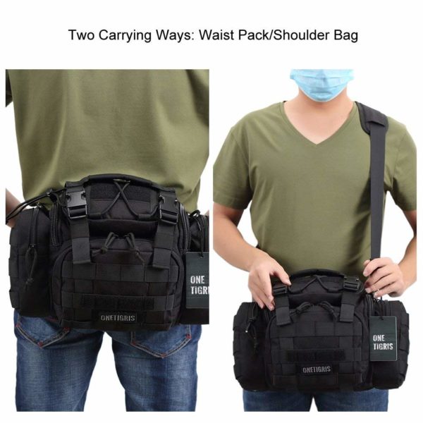 Compact Military Molle Sling Pouch with Shoulder Strap
