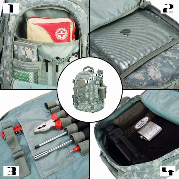 Expandable Waterproof Military Backpack