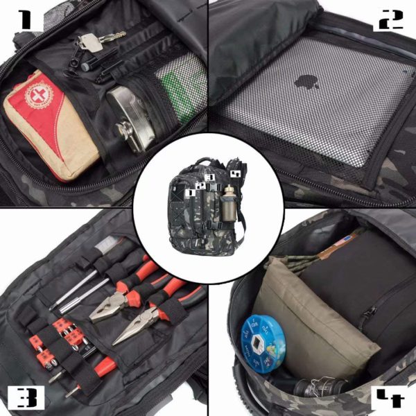 Expandable Waterproof Military Backpack