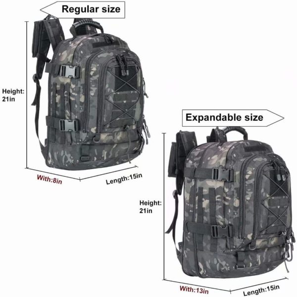 Expandable Waterproof Military Backpack
