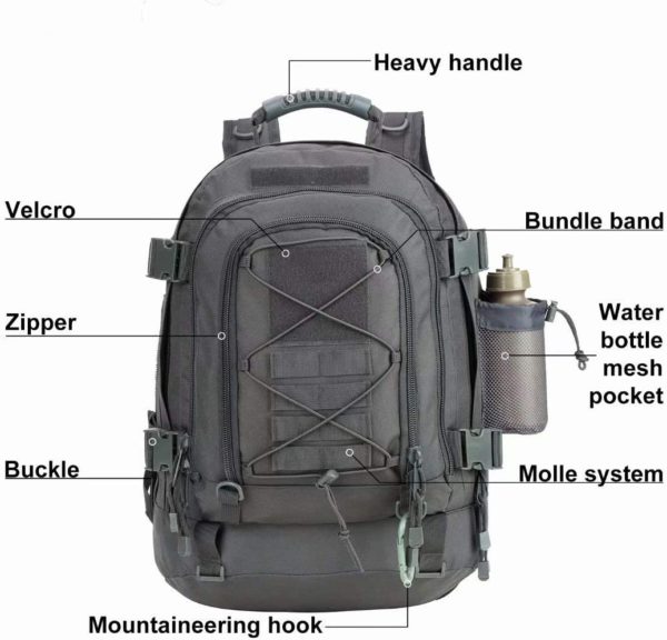Expandable Waterproof Military Backpack