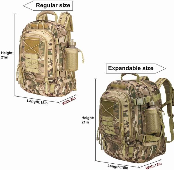 Expandable Waterproof Military Backpack
