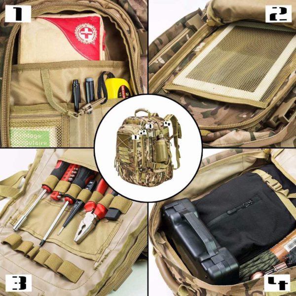 Expandable Waterproof Military Backpack