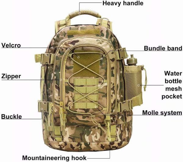 Expandable Waterproof Military Backpack