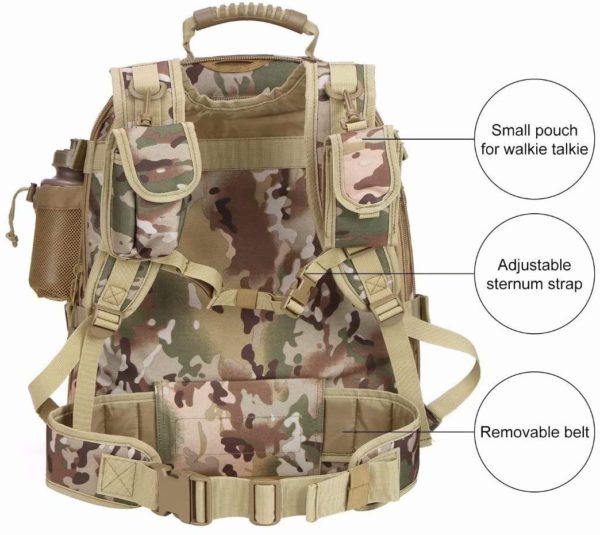 Expandable Waterproof Military Backpack