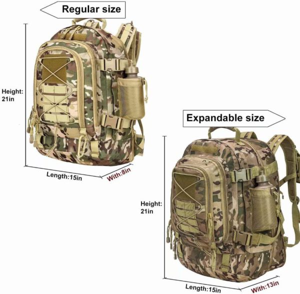 Expandable Waterproof Military Backpack