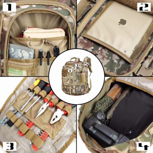 Expandable Waterproof Military Backpack