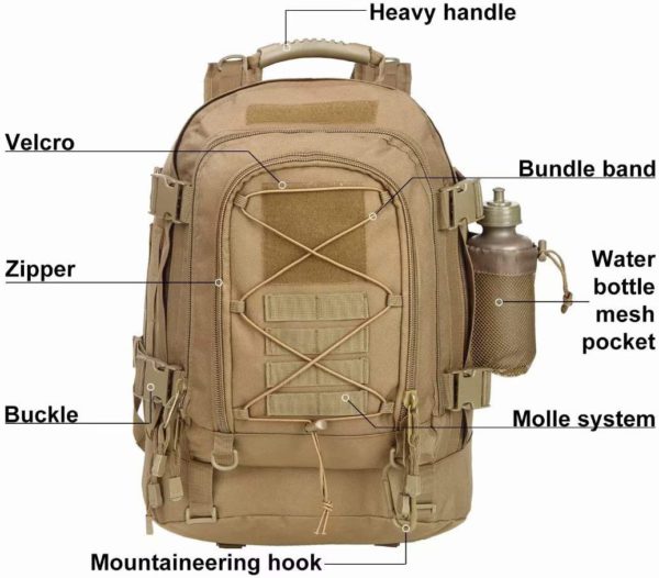 Expandable Waterproof Military Backpack