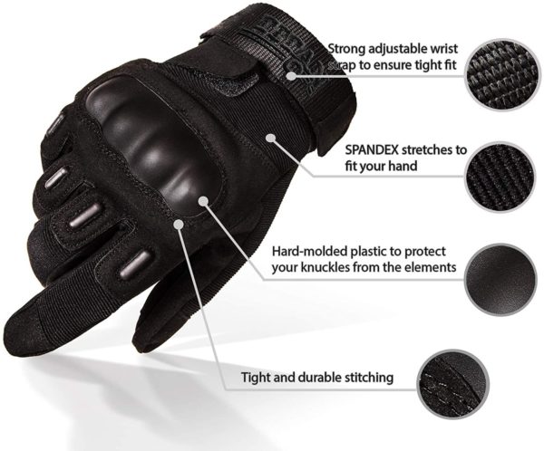 Full Finger Hard Knuckle Gloves
