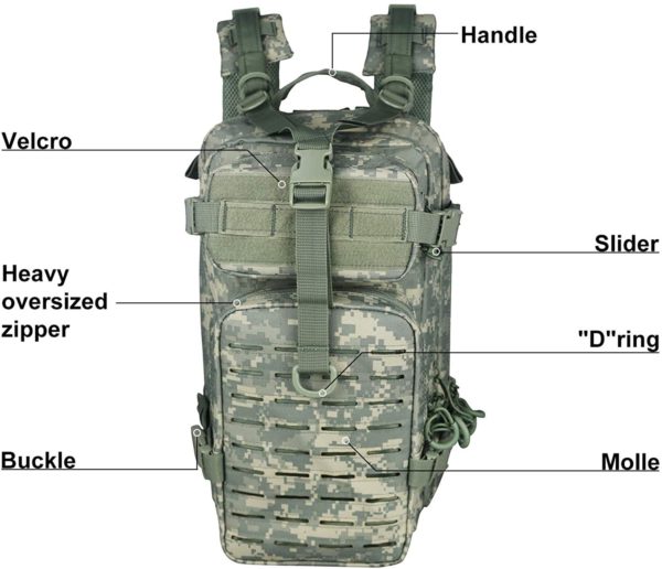 Heavy-Duty Multipurpose Tactical Backpack