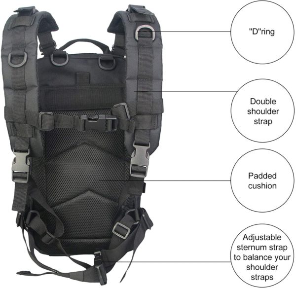 Heavy-Duty Multipurpose Tactical Backpack