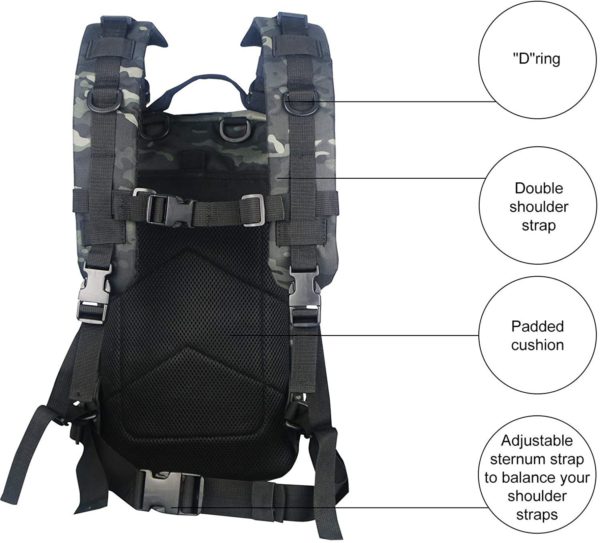 Heavy-Duty Multipurpose Tactical Backpack