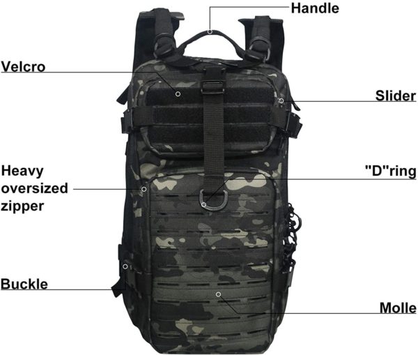 Heavy-Duty Multipurpose Tactical Backpack