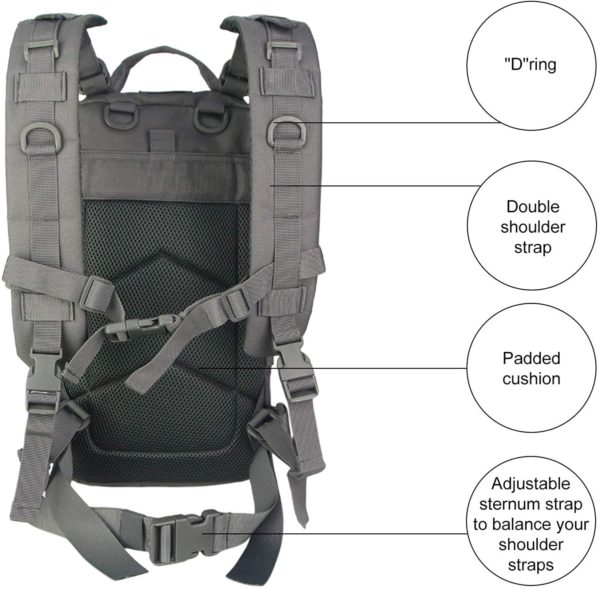 Heavy-Duty Multipurpose Tactical Backpack