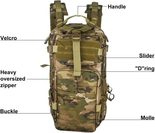 Heavy-Duty Multipurpose Tactical Backpack