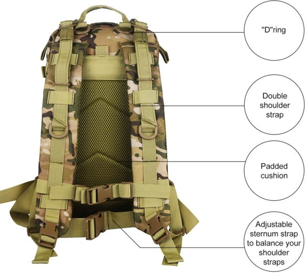 Heavy-Duty Multipurpose Tactical Backpack