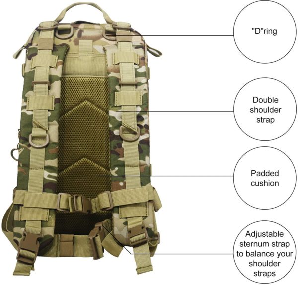 Heavy-Duty Multipurpose Tactical Backpack